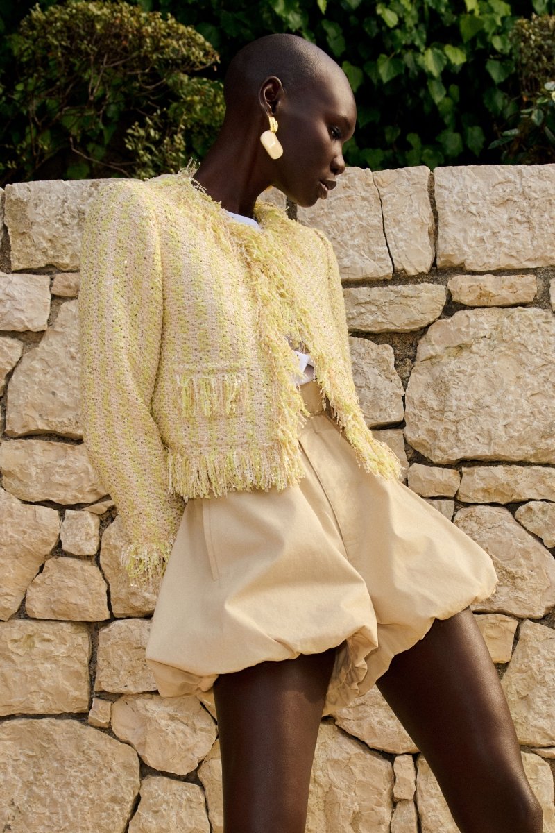 Bouclé-Jacke mit Fransen-Rich & Royal