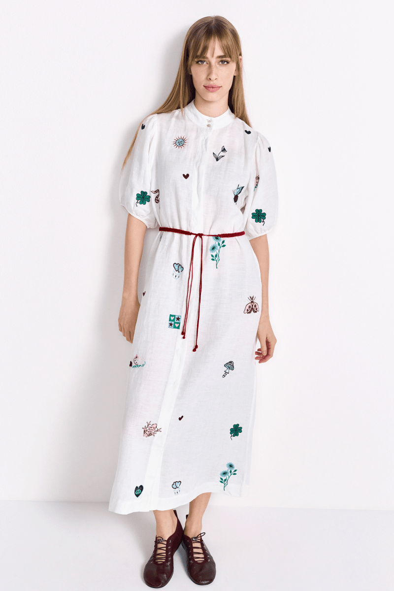 Boho-Midikleid mit Taillenband-Rich & Royal