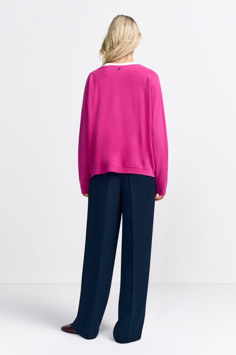 Feinstrickpullover mit U-Boot-Ausschnitt-Rich & Royal