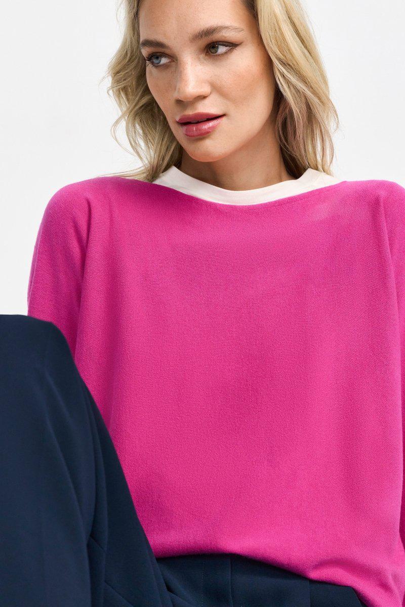Feinstrickpullover mit U-Boot-Ausschnitt-Rich & Royal