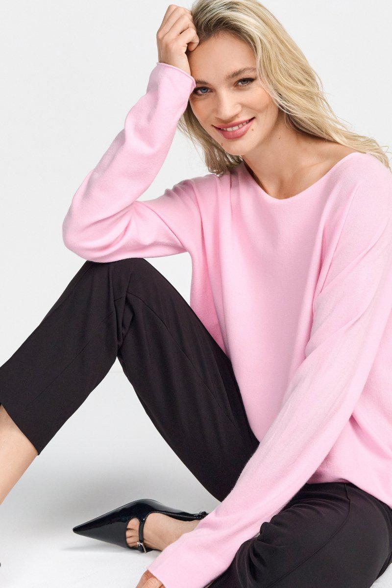 Feinstrickpullover mit U-Boot-Ausschnitt-Rich & Royal