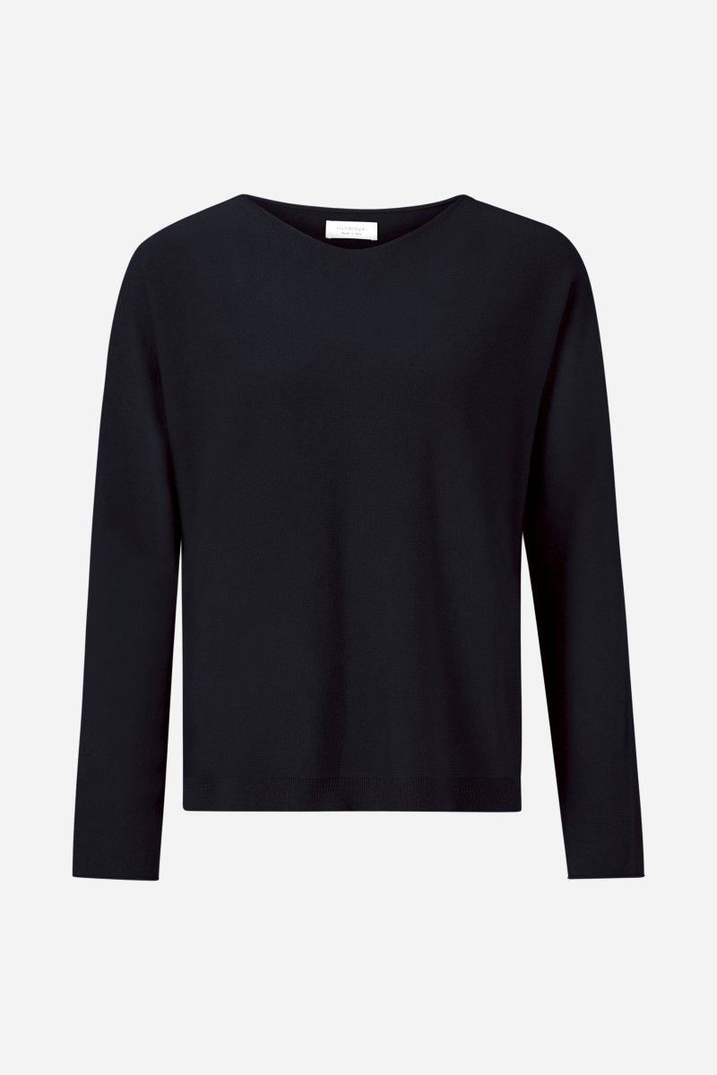 Feinstrickpullover mit U-Boot-Ausschnitt-Rich & Royal