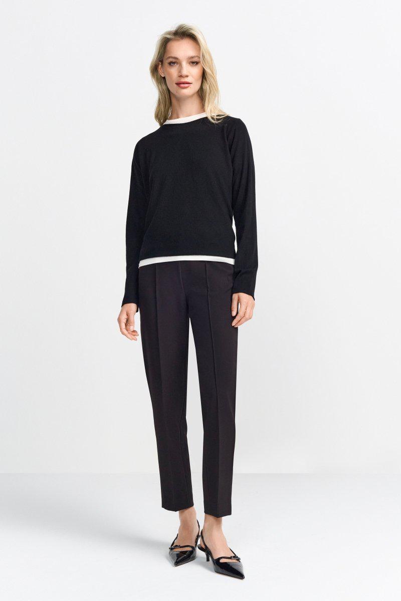 Feinstrickpullover mit U-Boot-Ausschnitt-Rich & Royal