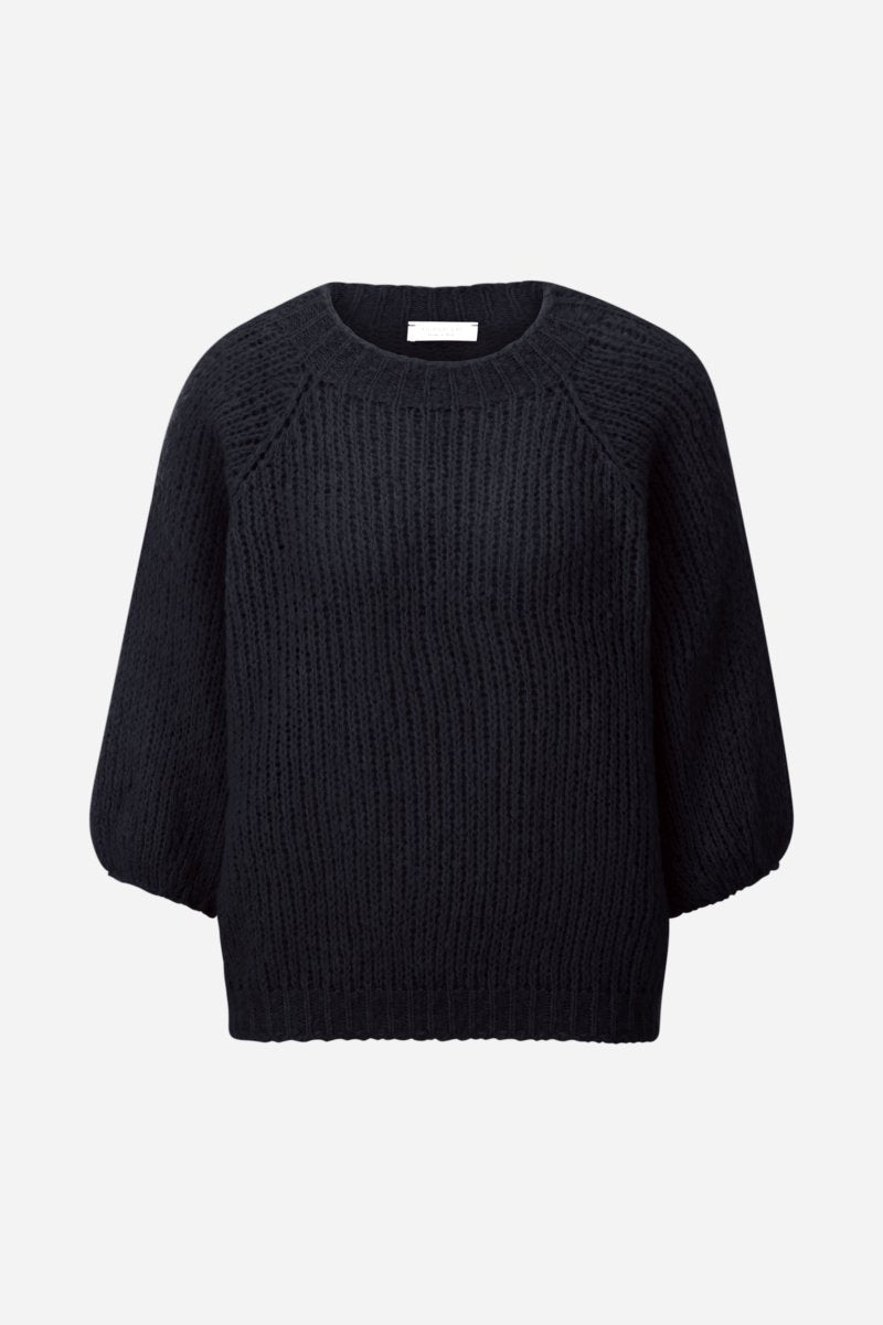 Grobstrickpullover mit Dreiviertelärmeln-Rich & Royal