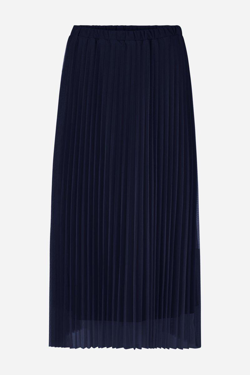 Plisseerock in Midilänge-Rich & Royal