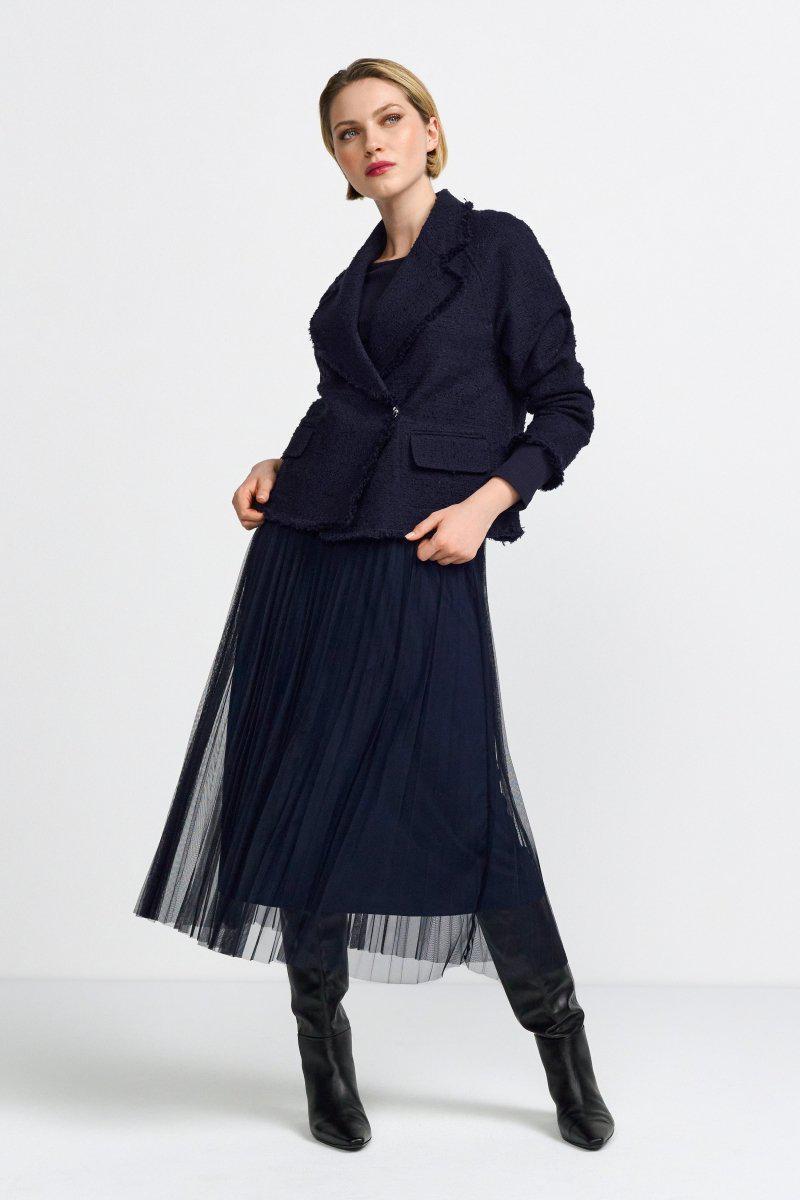 Plisseerock in Midilänge-Rich & Royal