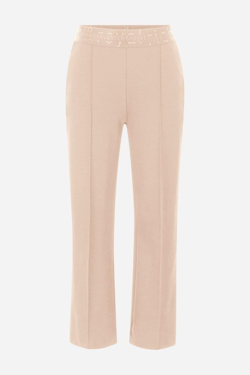 Knöchellange Stoffhose mit Paspelnaht-Rich & Royal