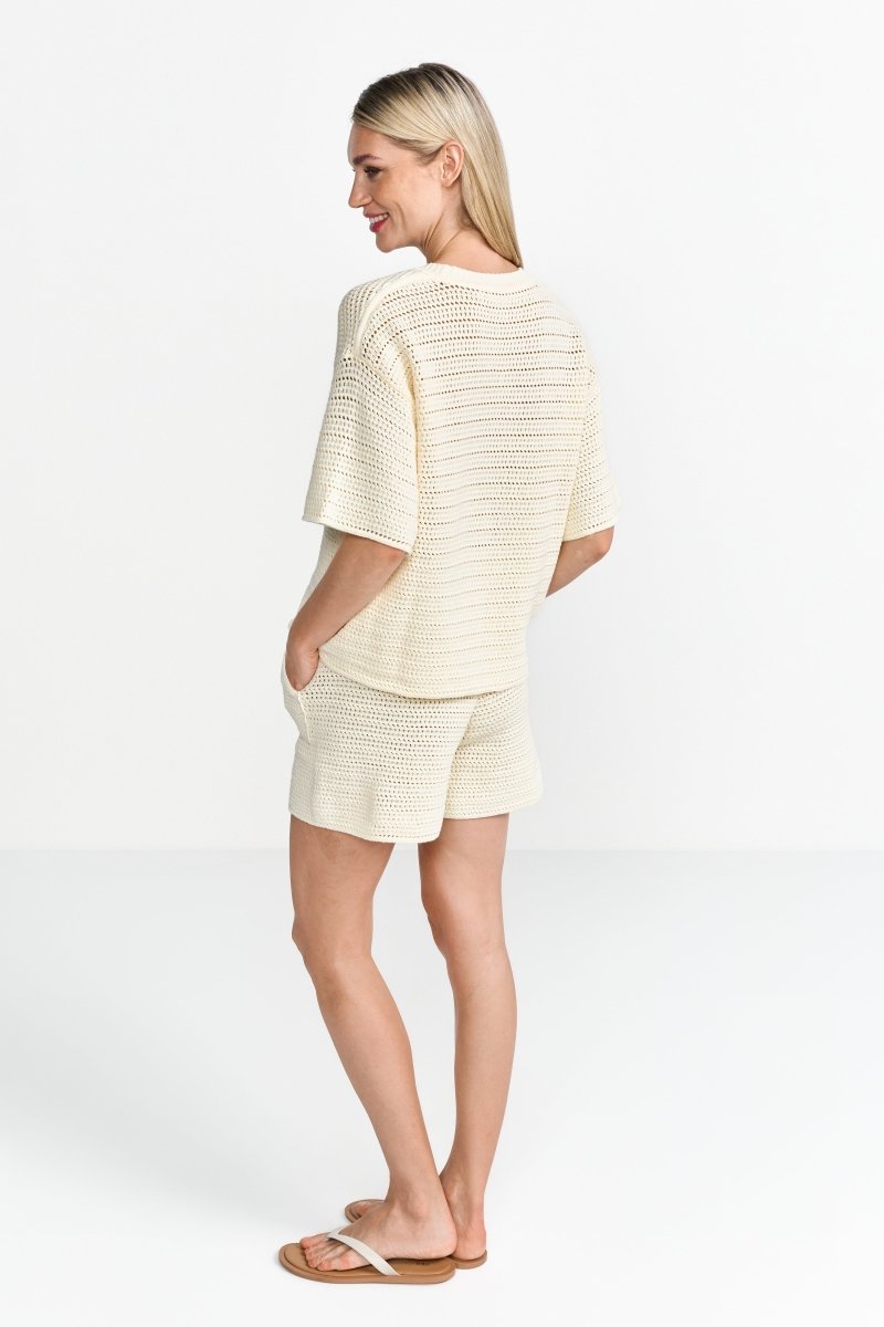 Oversized Häkelshirt-Rich & Royal