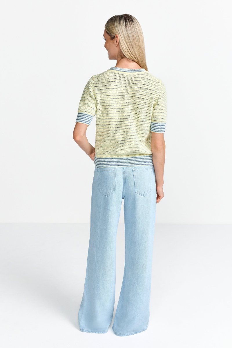 Kurzärmeliger Cardigan mit Knöpfen-Rich & Royal