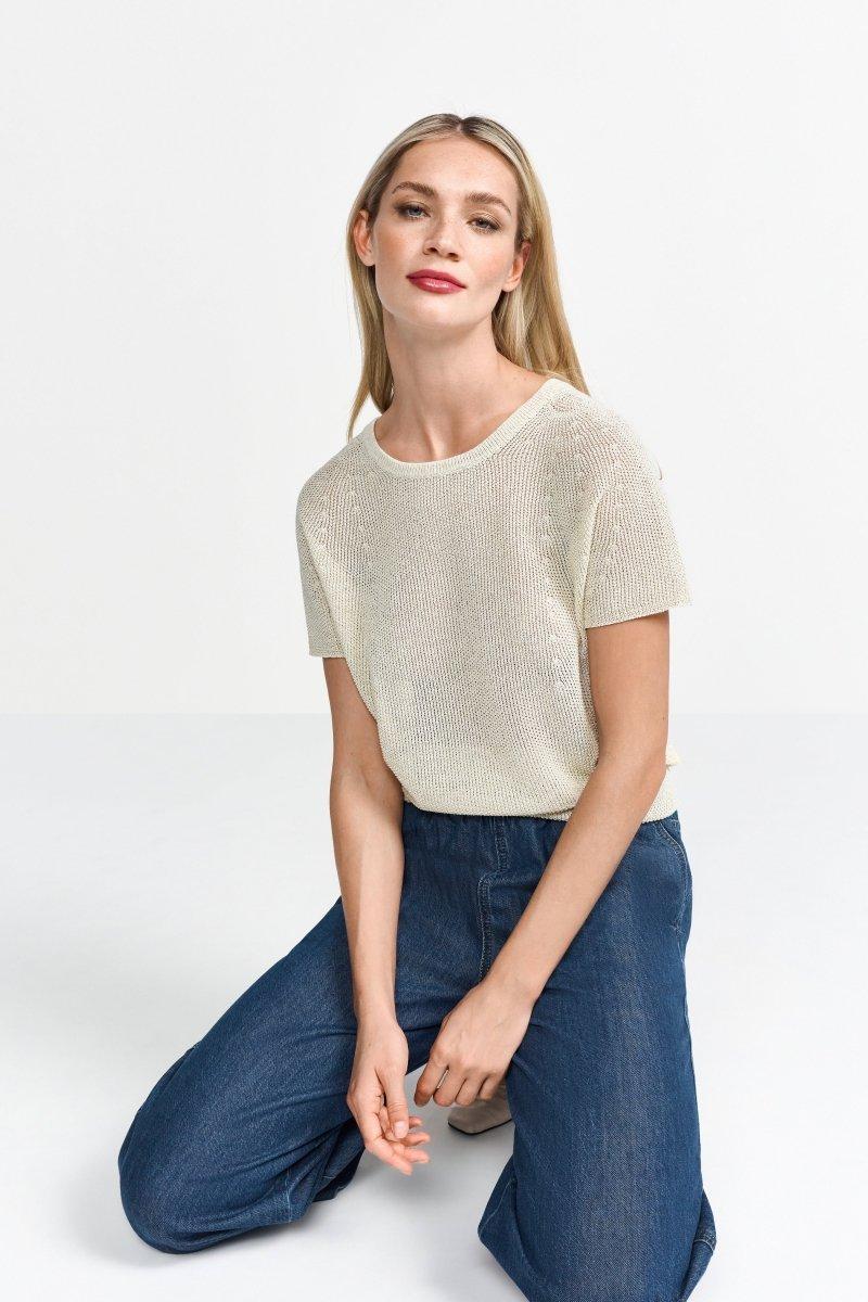 Strickshirt mit Rückenausschnitt-Rich & Royal