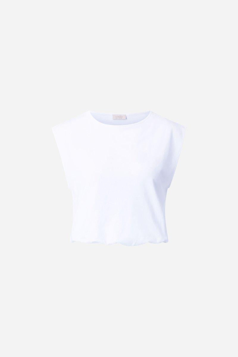 Weißes Crop-Top-Rich & Royal