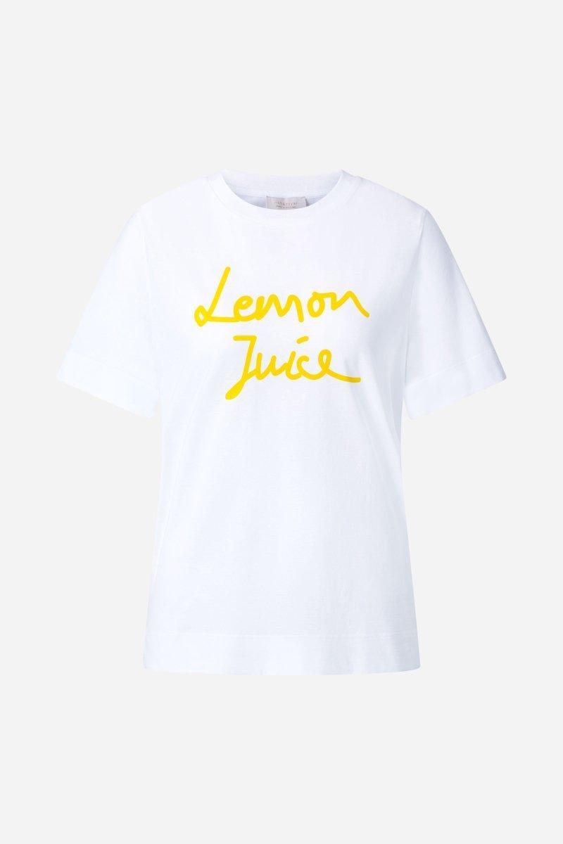 Weißes T-Shirt mit Print-Rich & Royal