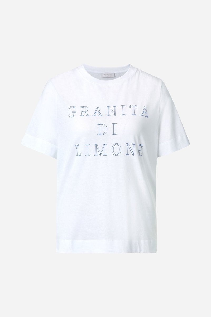 Weißes Statement T-Shirt-Rich & Royal