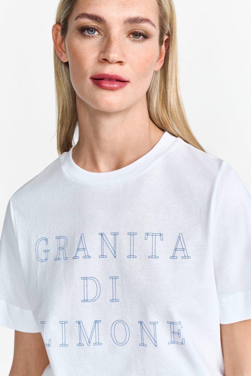 Weißes Statement T-Shirt-Rich & Royal