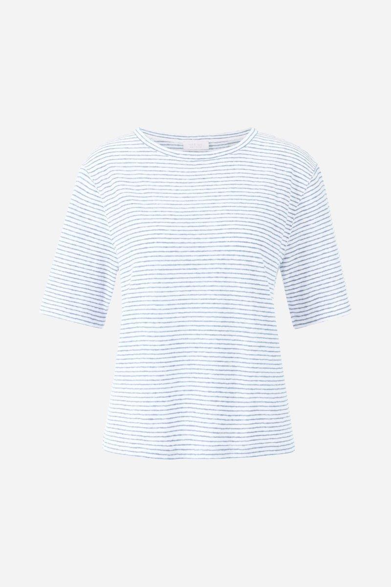 Hellblau gestreiftes T-Shirt-Rich & Royal