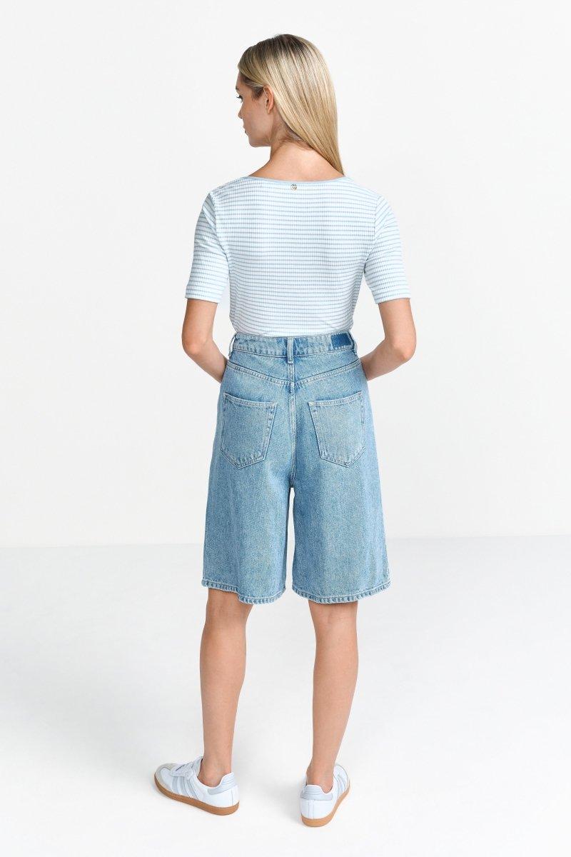 Gestreiftes Ripp-T-Shirt-Rich & Royal