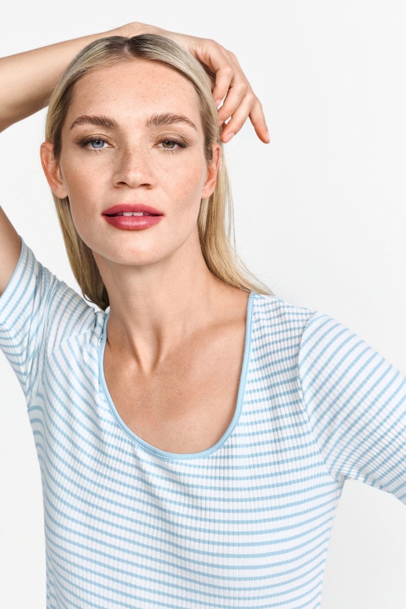 Gestreiftes Ripp-T-Shirt-Rich & Royal