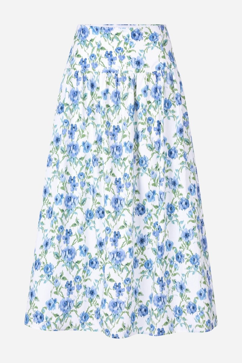 Geblümter Midirock mit hoher Taille-Rich & Royal