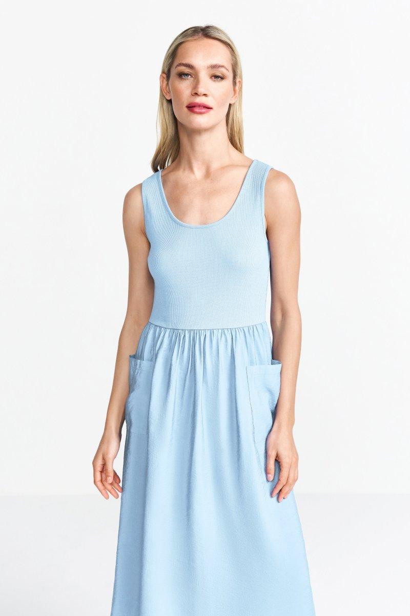 Midikleid mit Jersey-Top-Rich & Royal