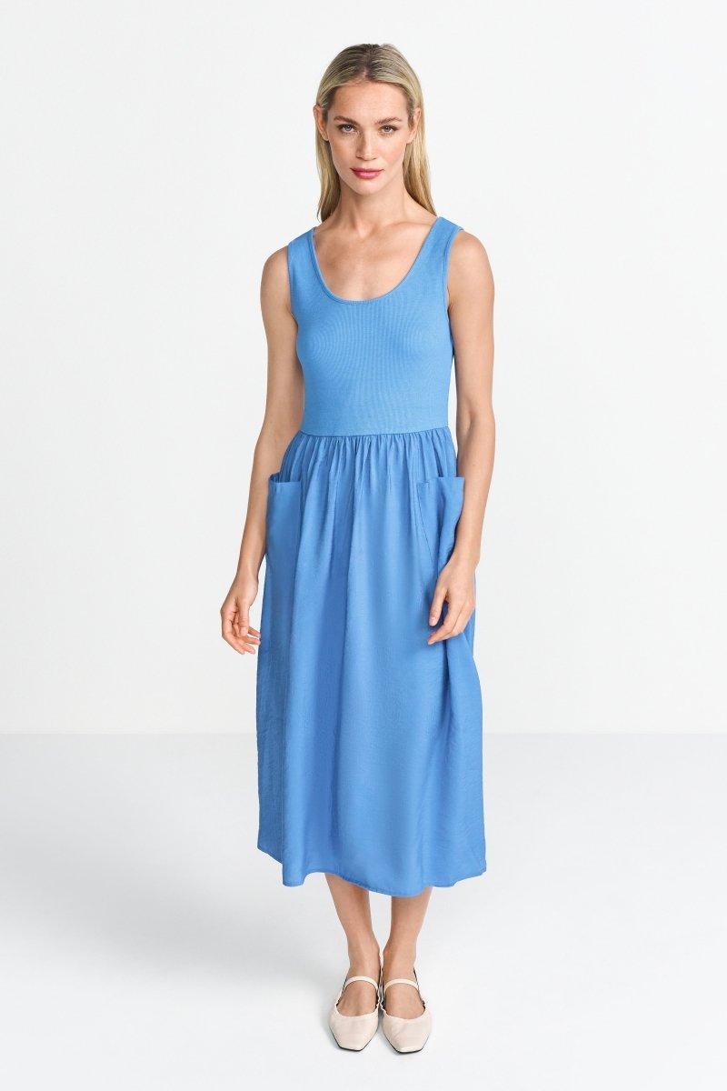 Midikleid mit Jersey-Top-Rich & Royal