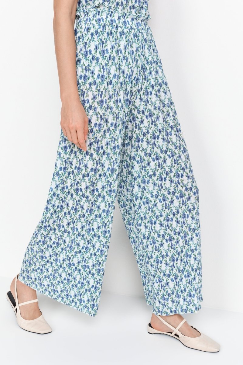 Plissee-Hose mit Blumenmuster-Rich & Royal