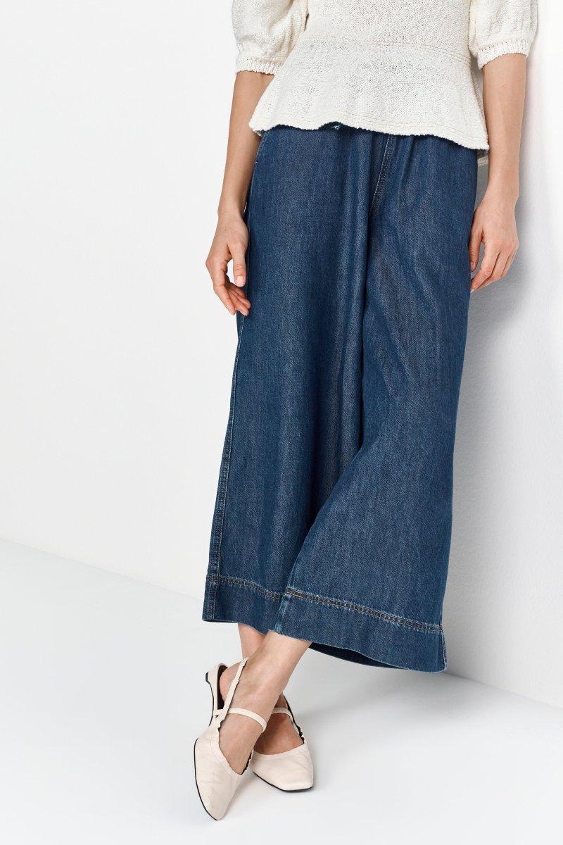 Wide-Leg-Jeans mit Tunnelzug-Rich & Royal