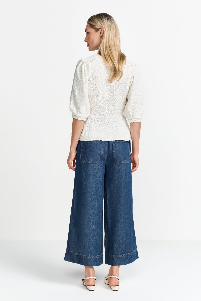 Wide-Leg-Jeans mit Tunnelzug-Rich & Royal