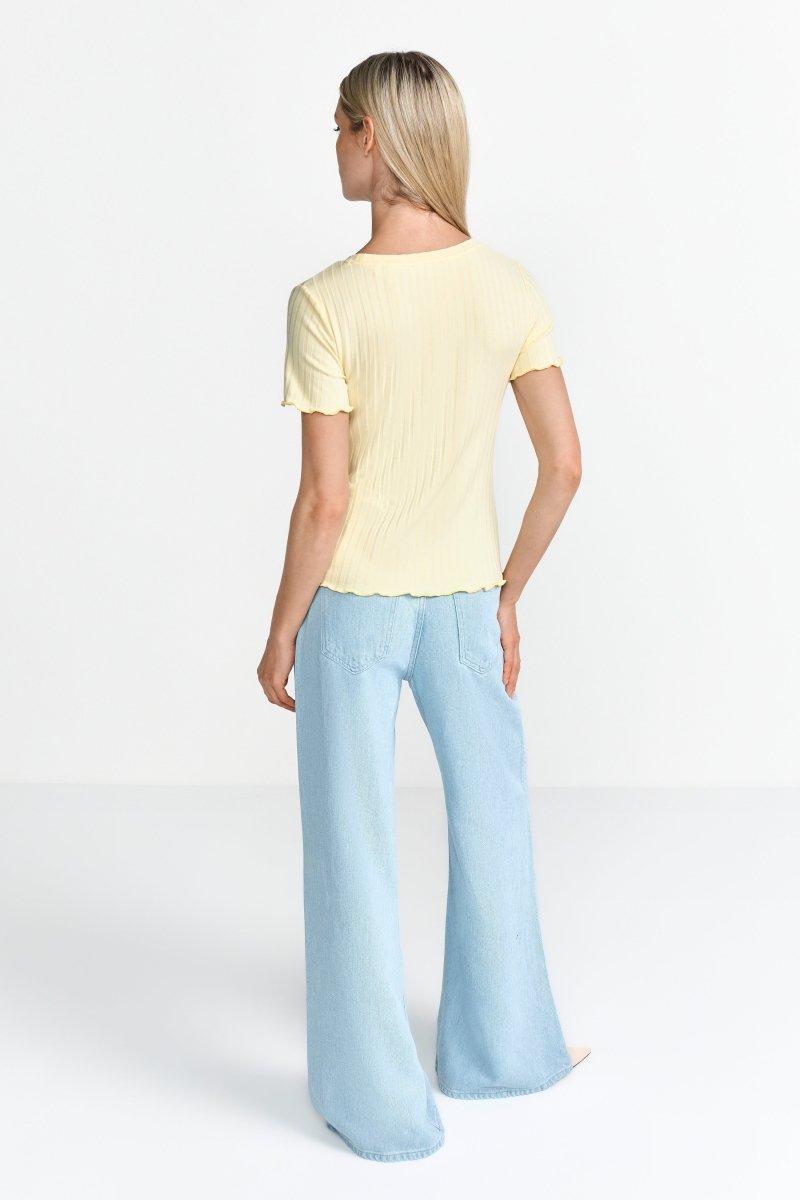 Rippshirt mit Babylocksaum-Rich & Royal