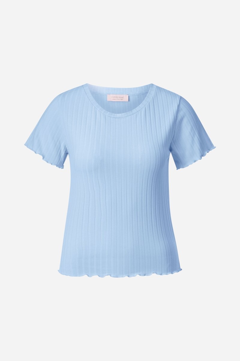 Rippshirt mit Babylocksaum-Rich & Royal