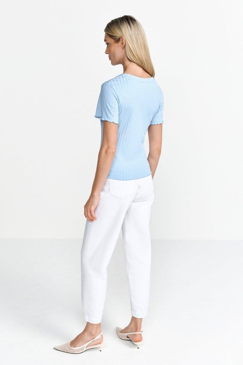 Rippshirt mit Babylocksaum-Rich & Royal