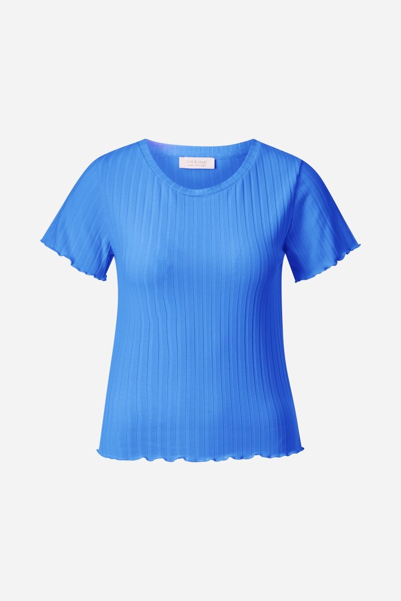 Rippshirt mit Babylocksaum-Rich & Royal