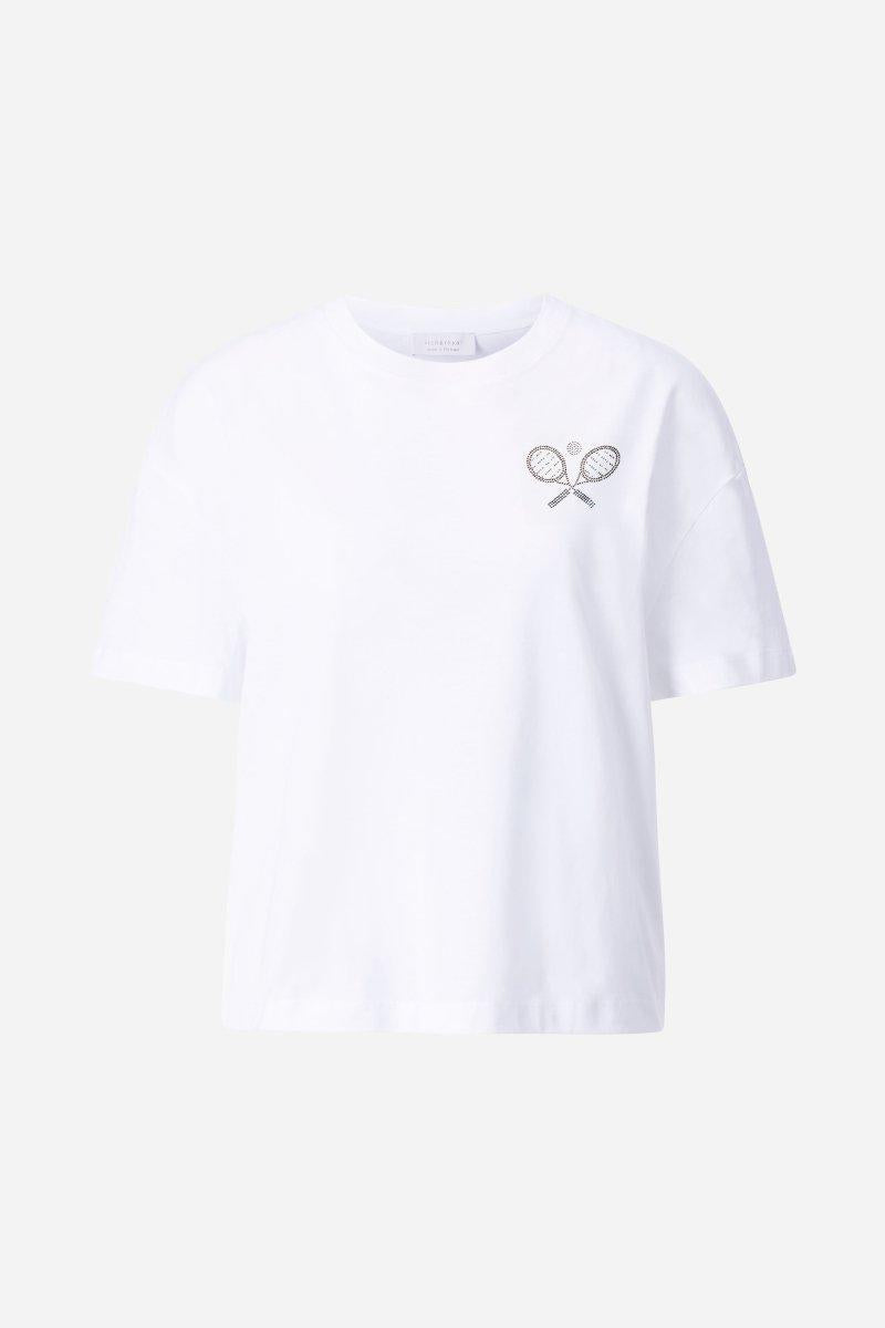 Oversized-T-Shirt mit Strassdetails-Rich & Royal