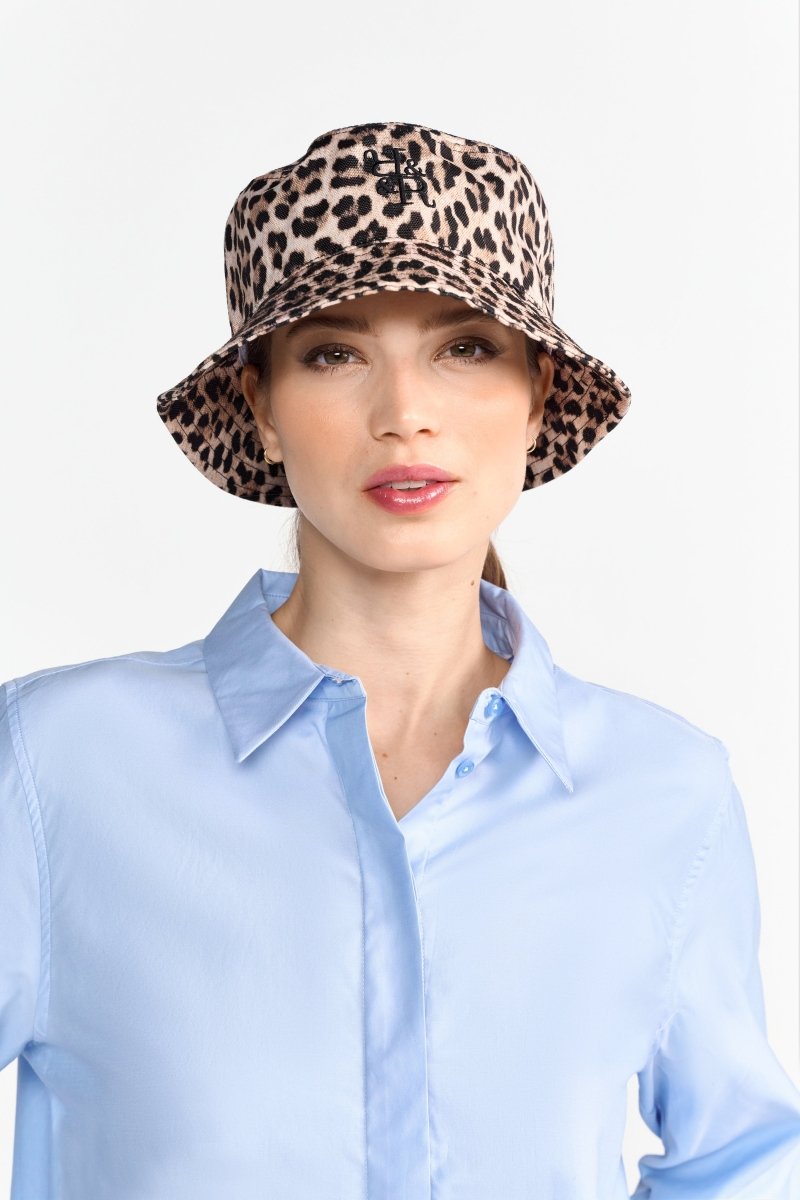Bucket Hat mit Leo-Print-Rich & Royal