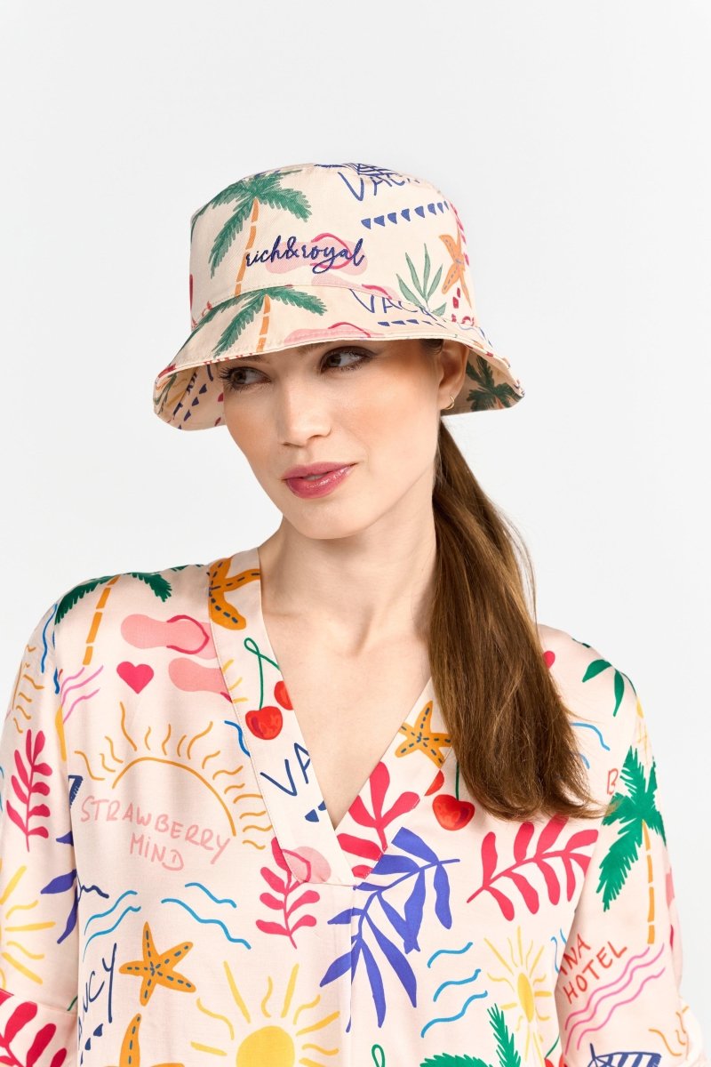 Fischerhut mit buntem Print-Rich & Royal