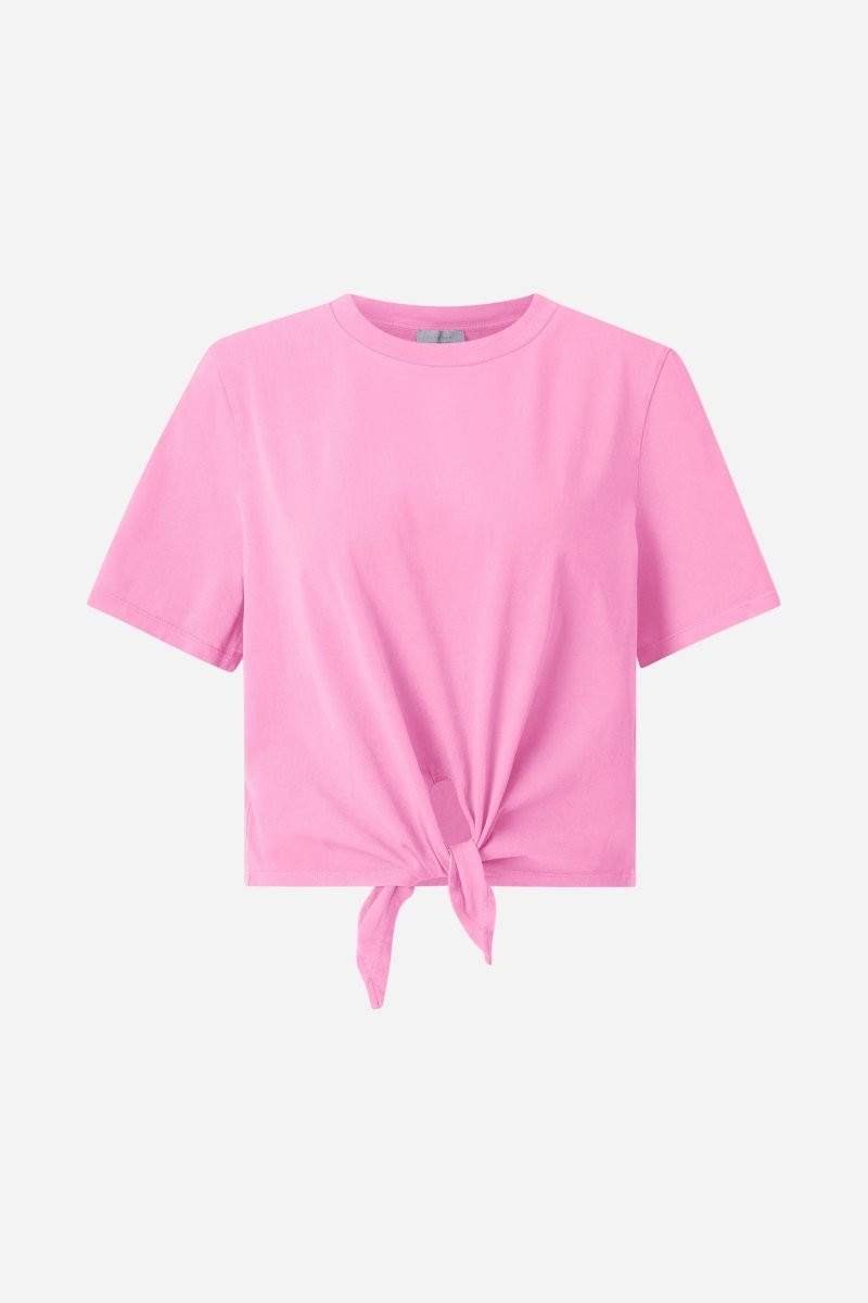 Cropped T-Shirt mit Bindedetail-Rich & Royal