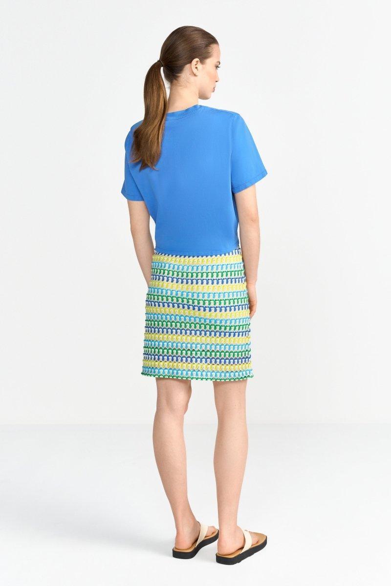 Cropped T-Shirt mit Bindedetail-Rich & Royal