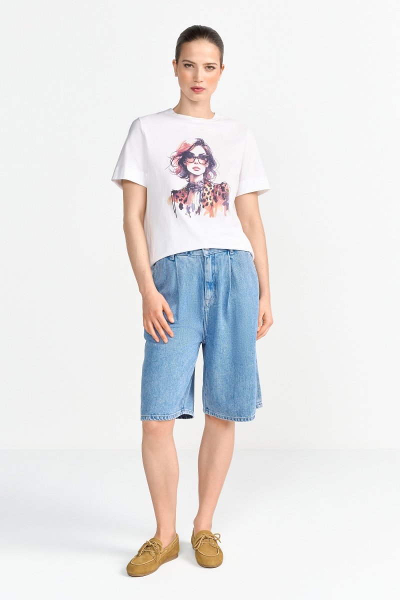T-Shirt mit Fashion-Print-Rich & Royal