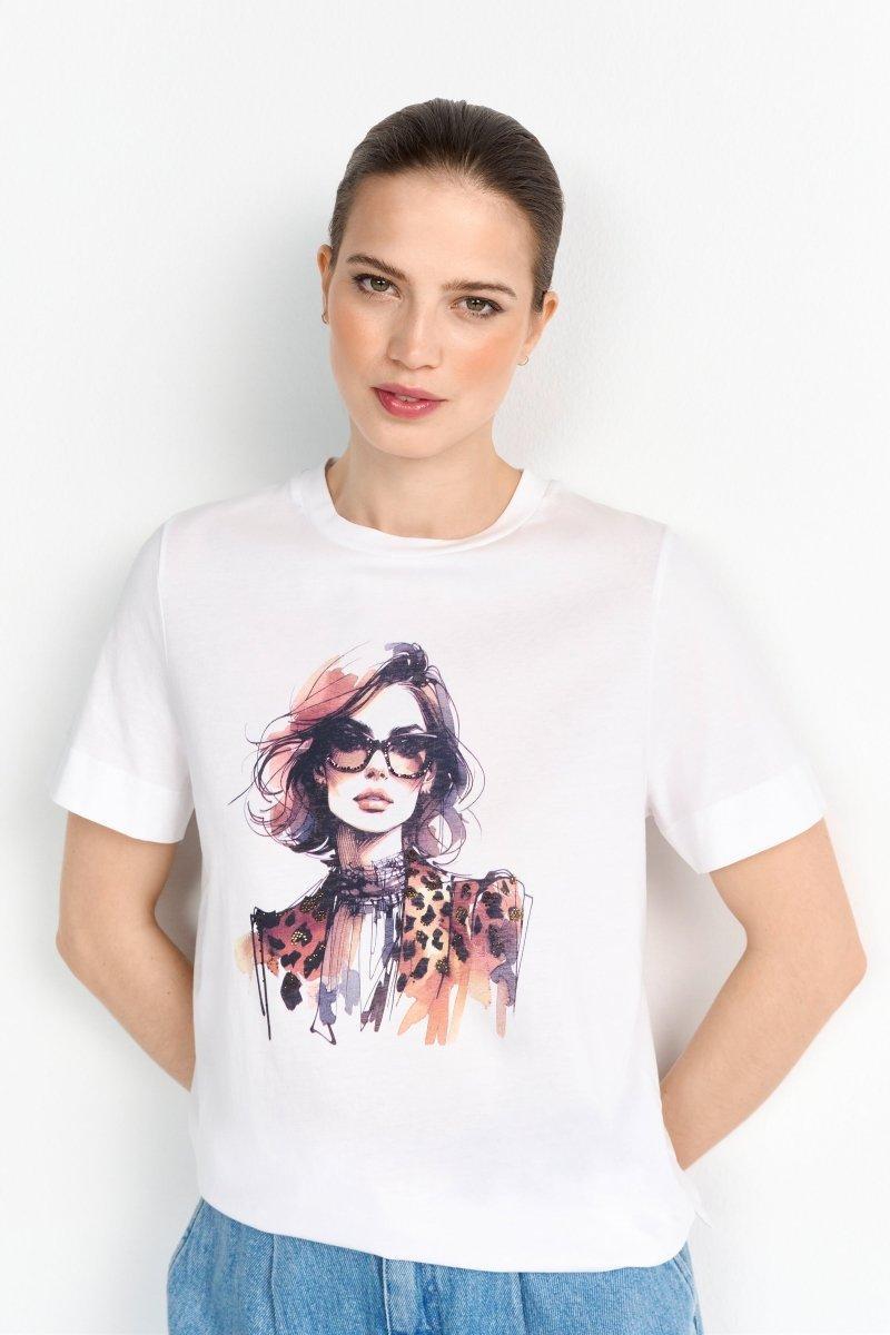 T-Shirt mit Fashion-Print-Rich & Royal