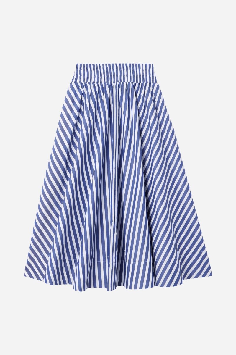 Ausgestellter Midirock mit Streifen-Rich & Royal