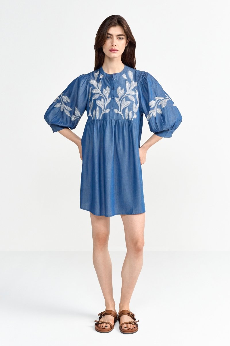 Midikleid aus softem Denim-Rich & Royal