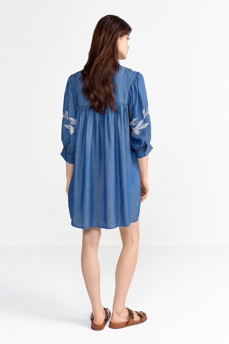 Midikleid aus softem Denim-Rich & Royal