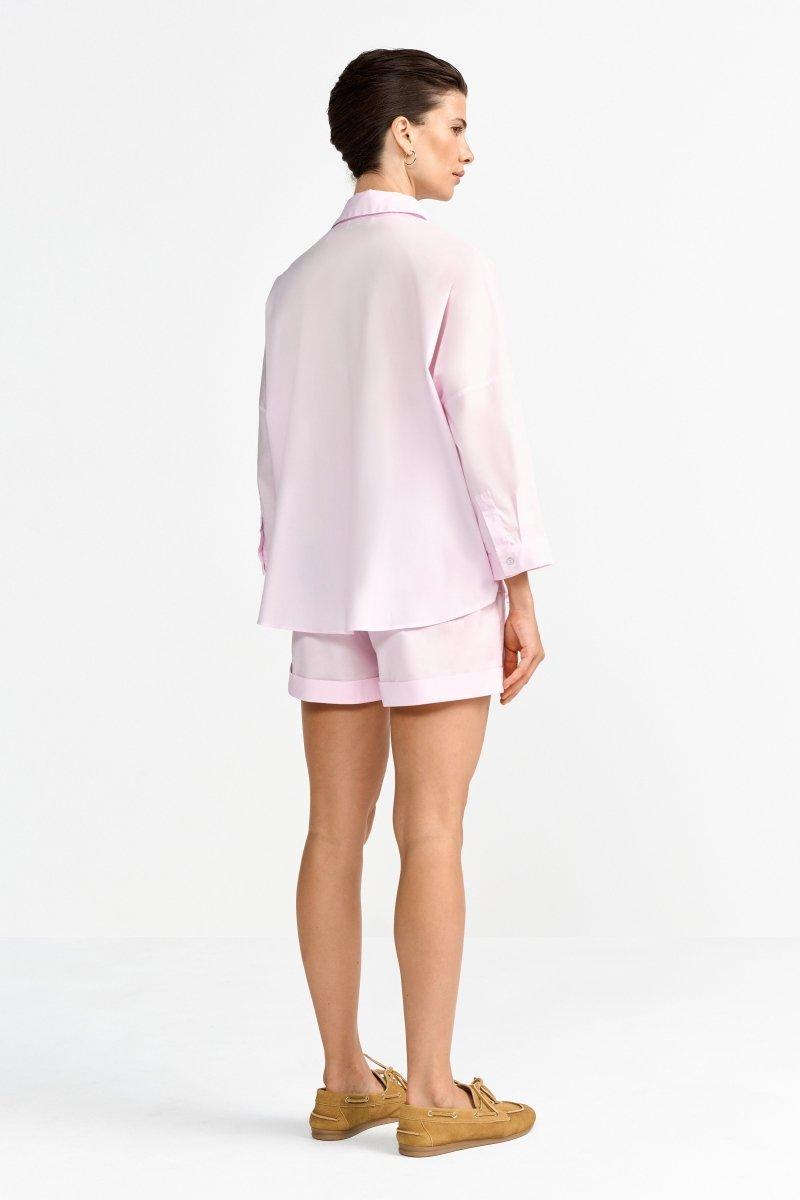 Oversize-Hemdbluse mit 3/4-Ärmeln-Rich & Royal