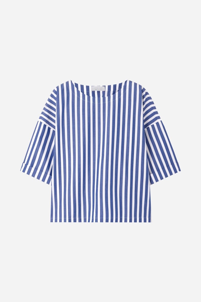 Oversize-Bluse mit Streifen-Rich & Royal