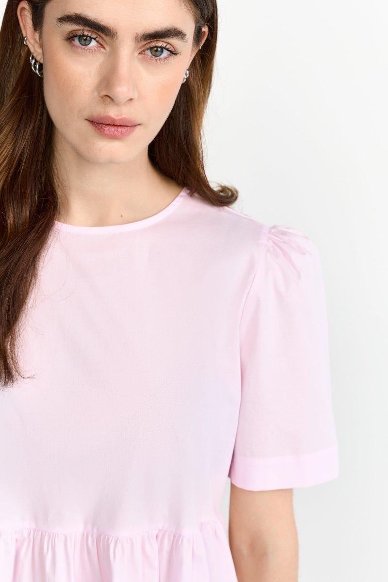 Taillierte Bluse mit Puffärmeln-Rich & Royal