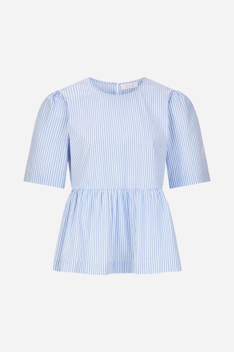 Taillierte Bluse mit Puffärmeln-Rich & Royal