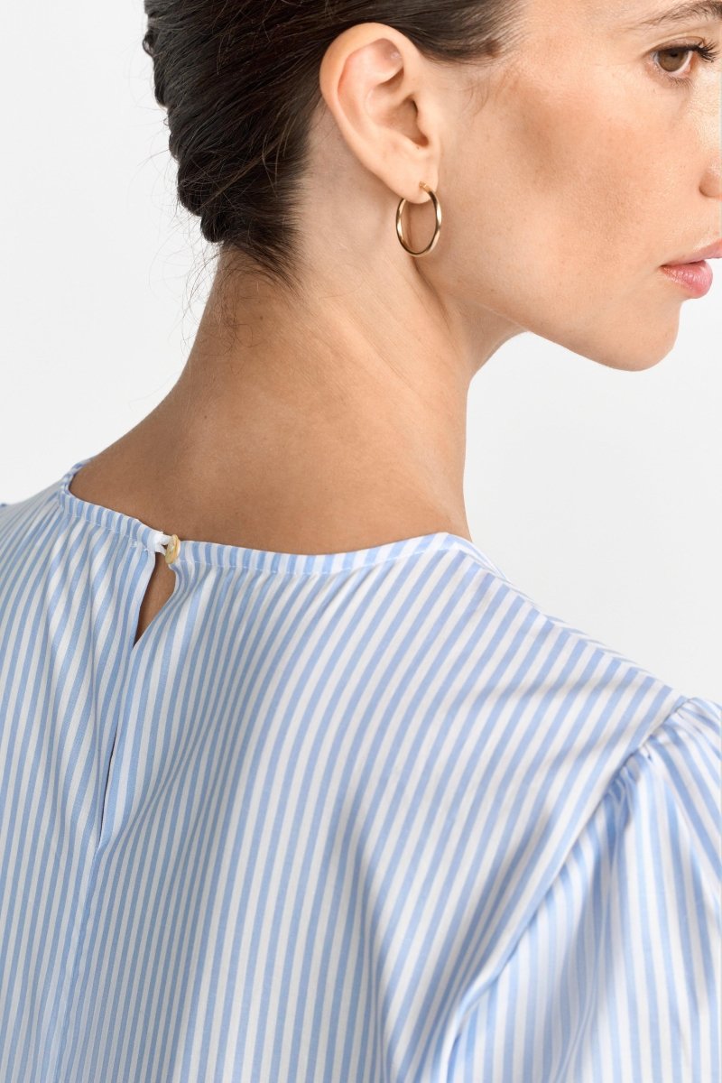 Taillierte Bluse mit Puffärmeln-Rich & Royal