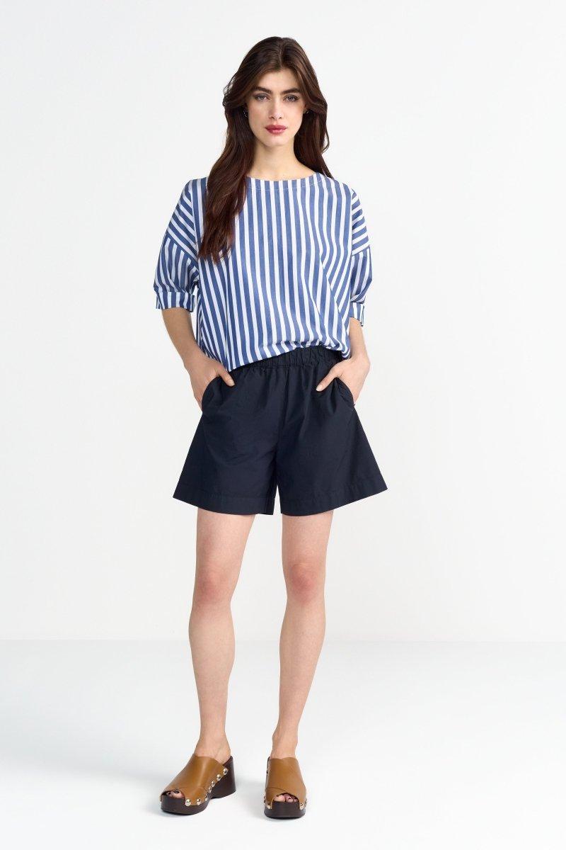 Weite Shorts mit Gummizug-Rich & Royal