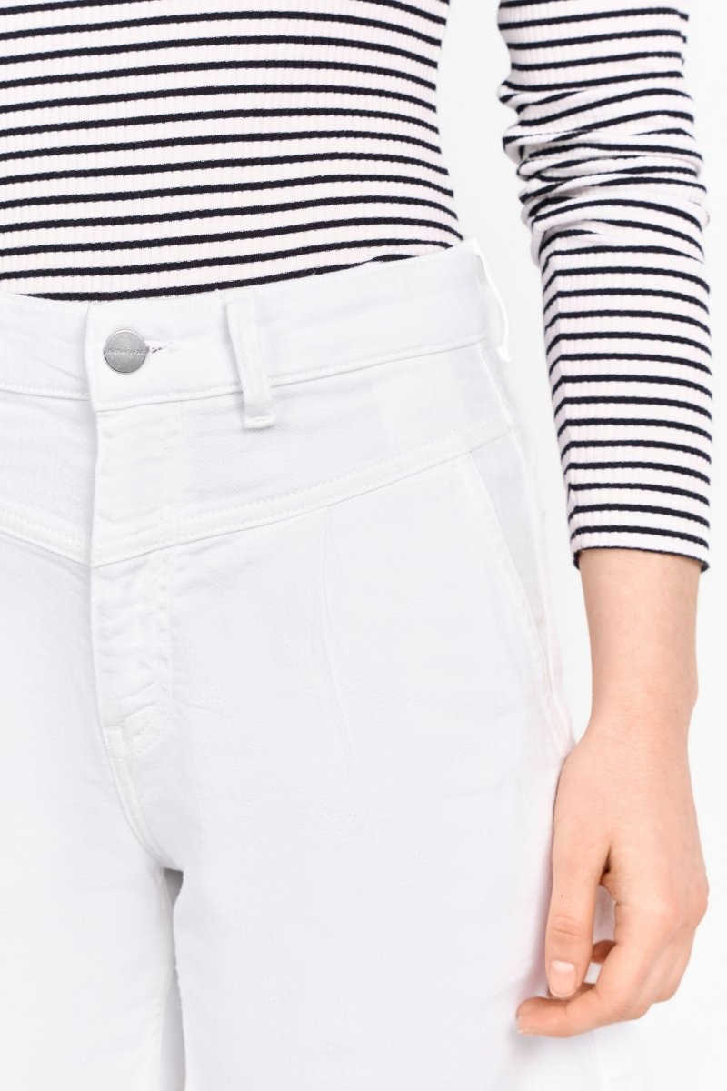 High-Waist-Jeansshorts mit Passe-Rich & Royal