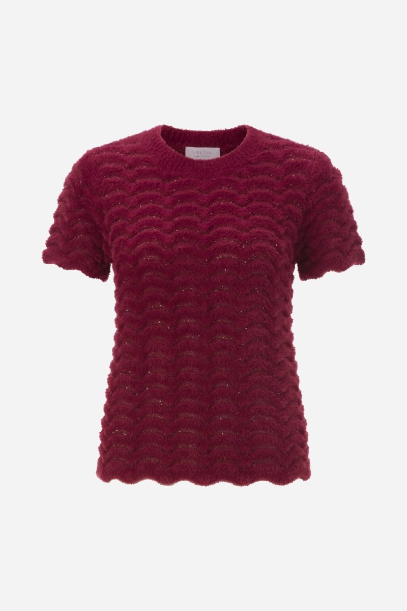 Stricktop mit Wellenstruktur-Rich & Royal