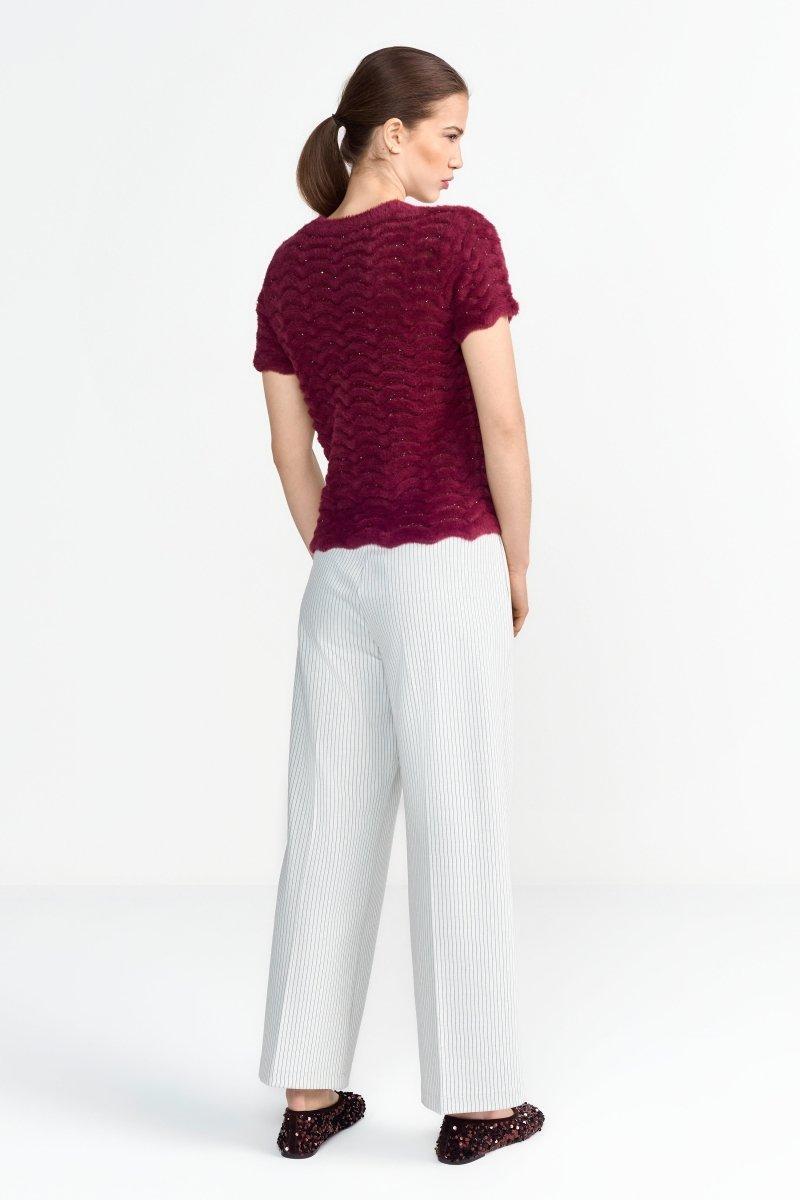 Stricktop mit Wellenstruktur-Rich & Royal